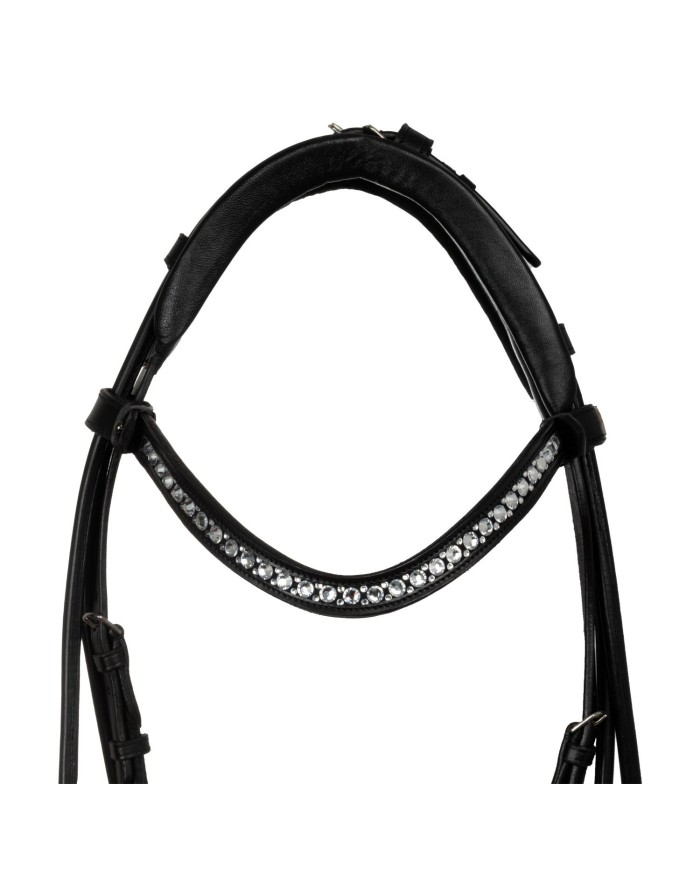SUNFLOWER DROP NOSEBAND STLEX PEARL SOFT ANATOMIC LEATHER BRIDLE