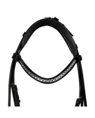 SUNFLOWER DROP NOSEBAND STLEX PEARL SOFT ANATOMIC LEATHER BRIDLE