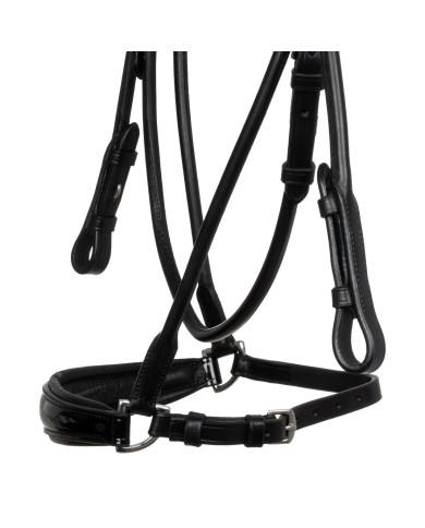 SUNFLOWER DROP NOSEBAND STLEX PEARL SOFT ANATOMIC LEATHER BRIDLE