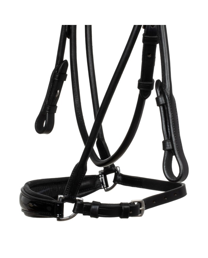 SUNFLOWER DROP NOSEBAND STLEX PEARL SOFT ANATOMIC LEATHER BRIDLE