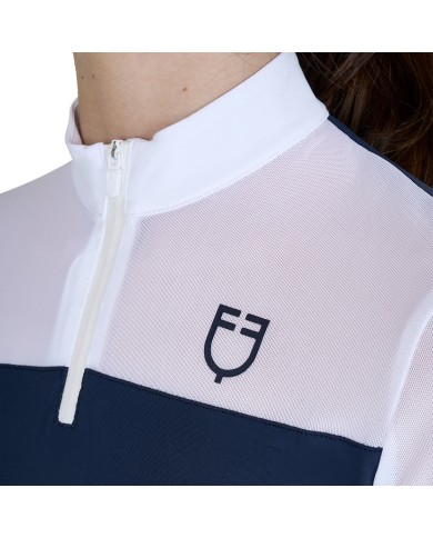 GIRLS MICRO MESH TRAINING POLO SHIRT LS ZIP