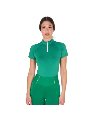 WOMAN TECHNICAL TRAINING POLO SS ZIP