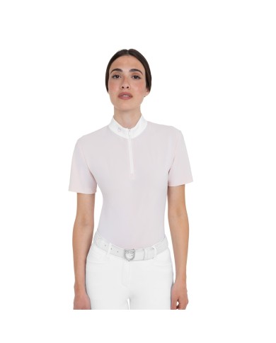 WOMEN S PEARL TRAINING POLO SHIRT SS ZIP