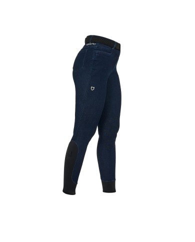 WOMEN S HIGH WAIST KNEE GRIP DENIM JEANS
