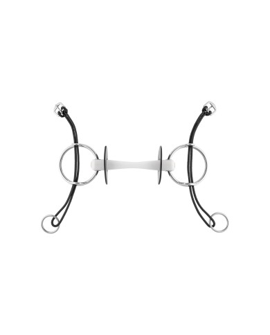 NATHE GAG BIT 20MM W. FLEX. MULLEN MOUTH