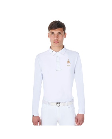 MEN S COMPETITION POLO LS BUTTONS EQUESTROxFISE