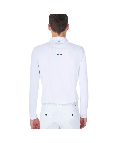 MEN S COMPETITION POLO LS BUTTONS EQUESTROxFISE