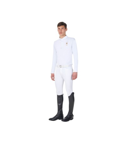 MEN S COMPETITION POLO LS BUTTONS EQUESTROxFISE