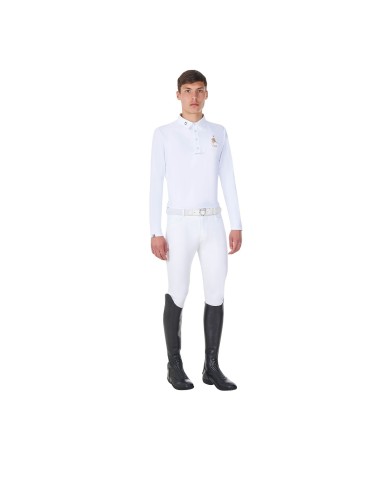 MEN S COMPETITION POLO LS BUTTONS EQUESTROxFISE