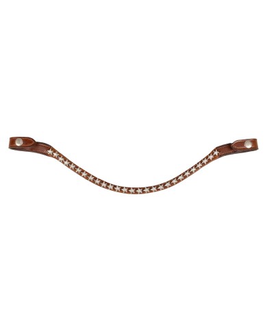 ACAVALLO BROWBAND W/STARRY CRYSTALS