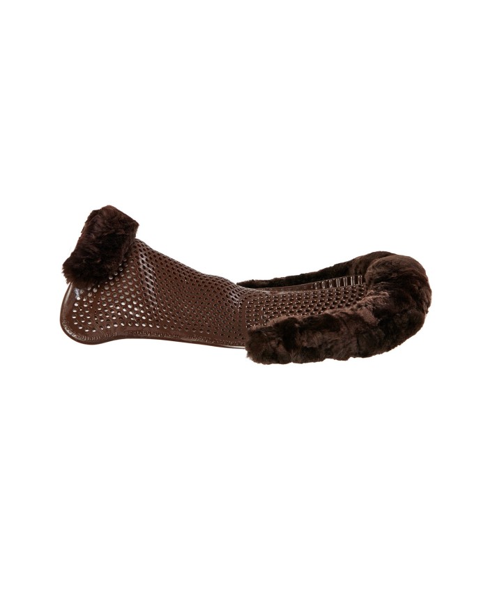 GEL PAD & BACK RISER SHEEPSKIN CUT OUT JUST GEL