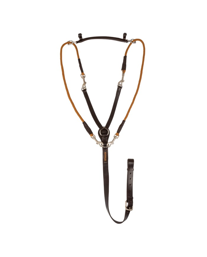 ITALIAN LEATHER AND ROUND NYLON CHAMBON