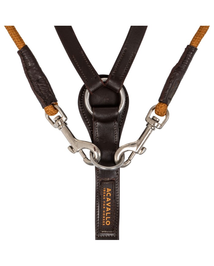 ITALIAN LEATHER AND ROUND NYLON CHAMBON