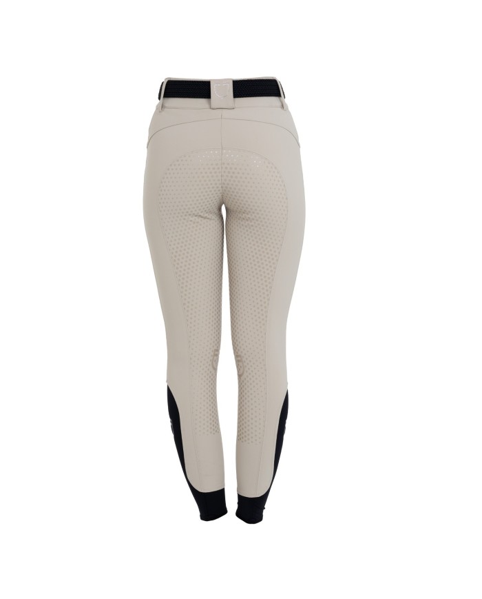 WOMEN S HIGH WAIST STONES LOGO FULL GRIP BREECHES