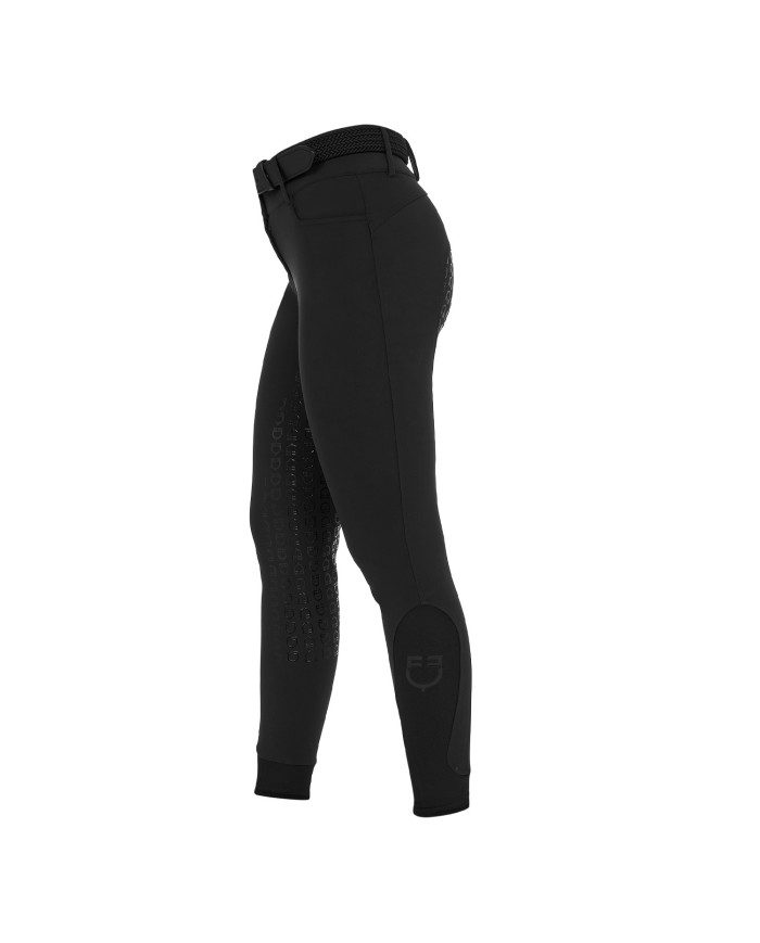 WOMEN S HIGH WAIST STONES LOGO FULL GRIP BREECHES