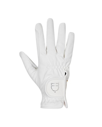 WOMEN S SPECIAL SOFT EMBOSSED SYNTHETIC GRIP GLOVES WITH STRASS
