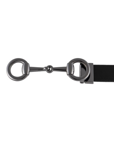 WOMEN S BELT WITH BIT BUCKLE
