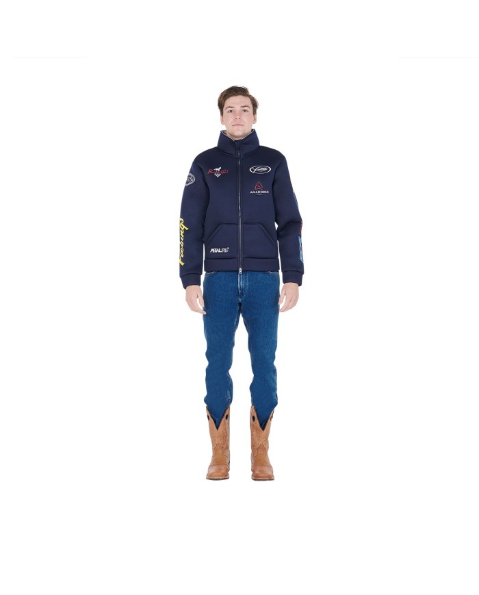 GIACCA UNISEX MULTILOGO SENZA CAPPUCCIO