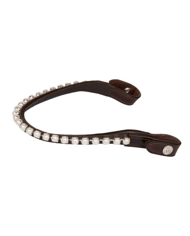 ACAVALLO BROWBAND W/PEARLS