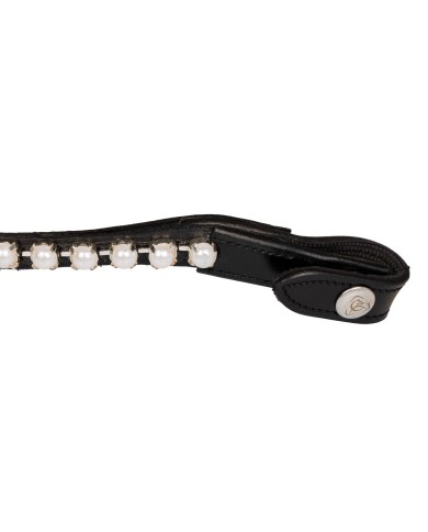 ACAVALLO BROWBAND W/PEARLS