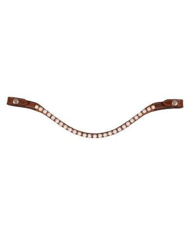 ACAVALLO BROWBAND W/PEARLS
