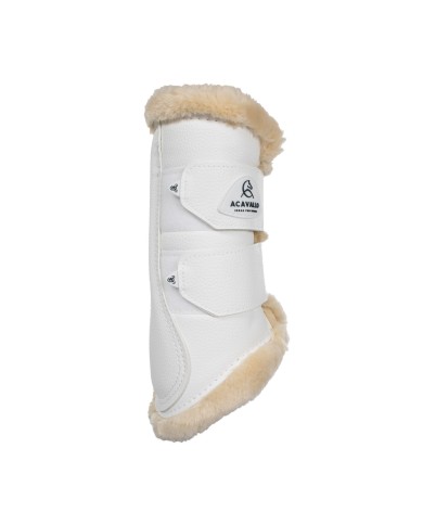 ACAVALLO FRONT BRUSHING HORSE BOOTS W/SYNTHETIC FUR W/DOUBLE