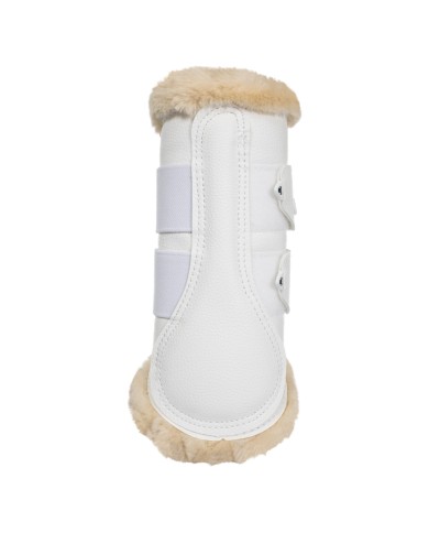 ACAVALLO FRONT BRUSHING HORSE BOOTS W/SYNTHETIC FUR W/DOUBLE