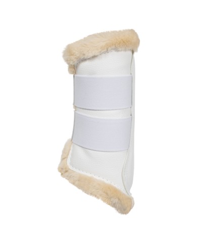 ACAVALLO FRONT BRUSHING HORSE BOOTS W/SYNTHETIC FUR W/DOUBLE