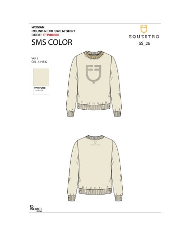 WOMEN S SHINY TRASPARENT LOGO SWEATSHIRT