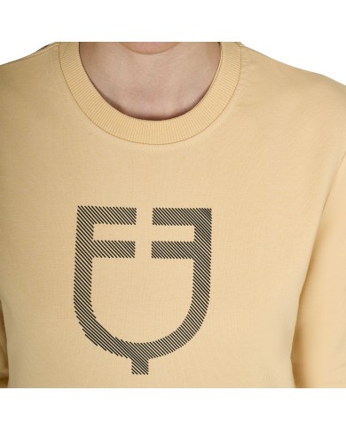 WOMEN S SHINY TRASPARENT LOGO SWEATSHIRT
