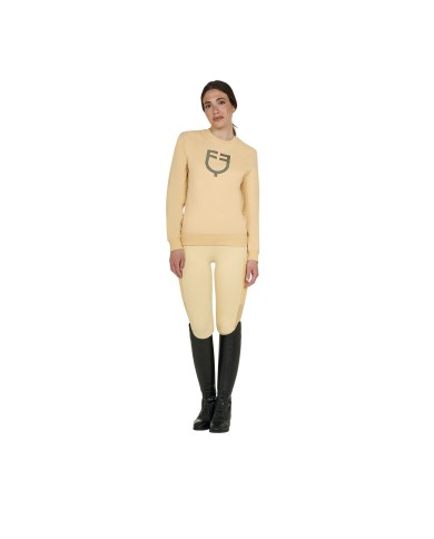 WOMEN S SHINY TRASPARENT LOGO SWEATSHIRT