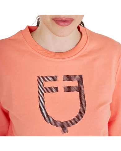 WOMEN S SHINY TRASPARENT LOGO SWEATSHIRT