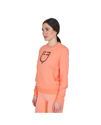WOMEN S SHINY TRASPARENT LOGO SWEATSHIRT