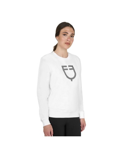 WOMEN S SHINY TRASPARENT LOGO SWEATSHIRT