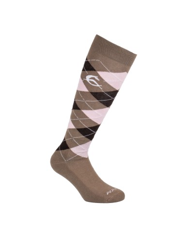 ACAVALLO COTTON SOCKS W/DIAMOND