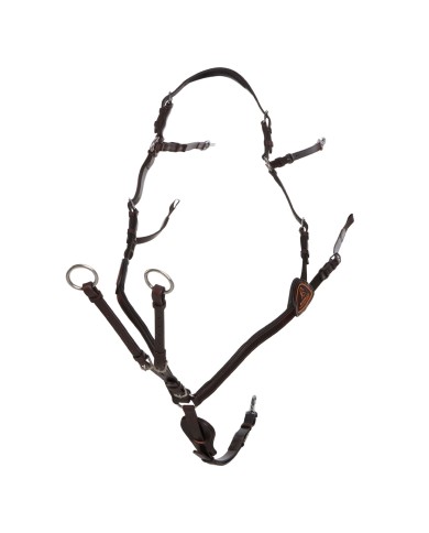 CALFSKIN LEATHER 5 POINT ATTACHMENT BREASTPLATE