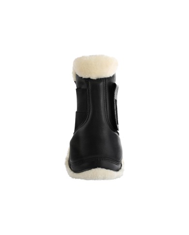 ECO-LEATHER TENDON BOOTS W/DOUBLE FASTENING
