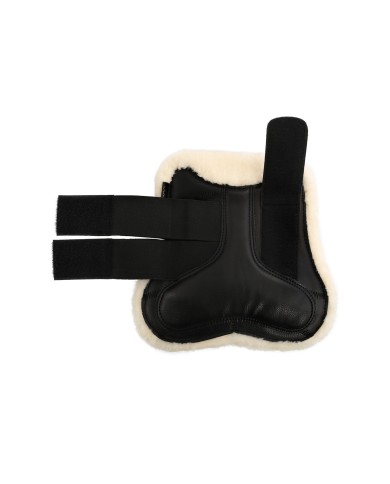 ECO-LEATHER TENDON BOOTS W/DOUBLE FASTENING