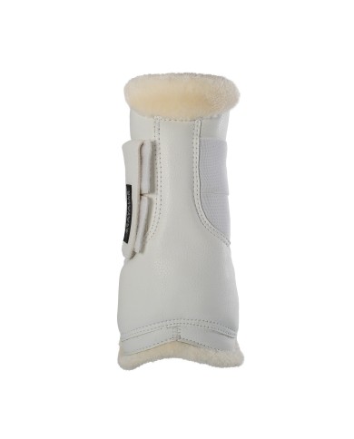 ECO-LEATHER TENDON BOOTS W/DOUBLE FASTENING