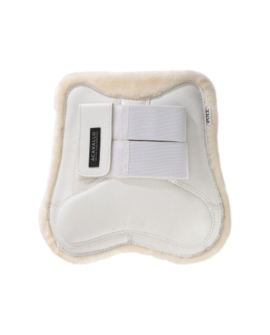 ECO-LEATHER TENDON BOOTS W/DOUBLE FASTENING