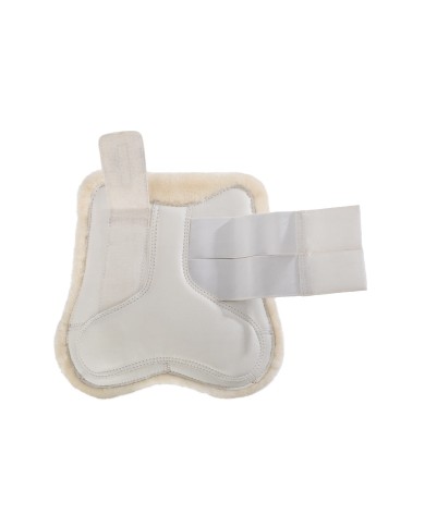 ECO-LEATHER TENDON BOOTS W/DOUBLE FASTENING