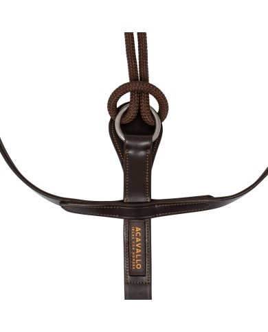 ITALIAN LEATHER AND ROUND NYLON THIEDEMANN REINS
