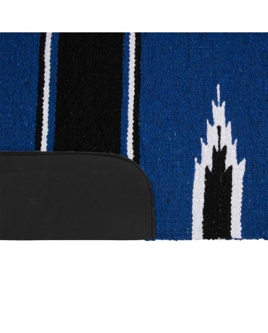 TAPPETINO NAVAJO C/PELLE 32X64