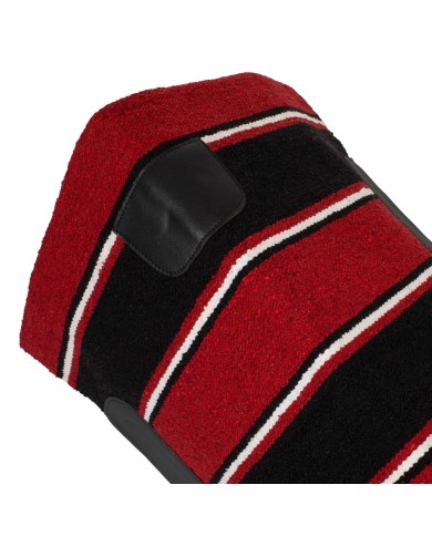 TAPPETINO NAVAJO C/PELLE 32X64