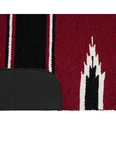 TAPPETINO NAVAJO C/PELLE 32X64