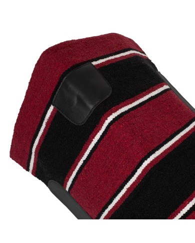 TAPPETINO NAVAJO C/PELLE 32X64