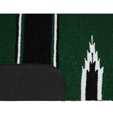 TAPPETINO NAVAJO C/PELLE 32X64