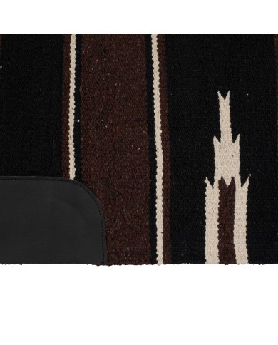 TAPPETINO NAVAJO C/PELLE 32X64