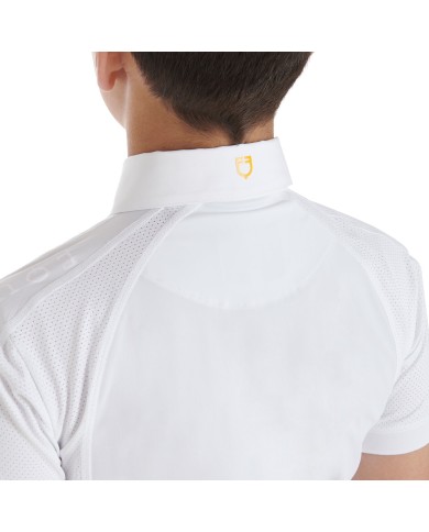 BOY POLO SHIRT SS BUTTONS 1/2 MESH
