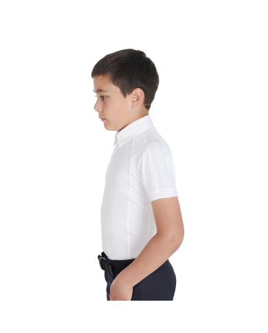 BOY POLO SHIRT SS BUTTONS 1/2 MESH